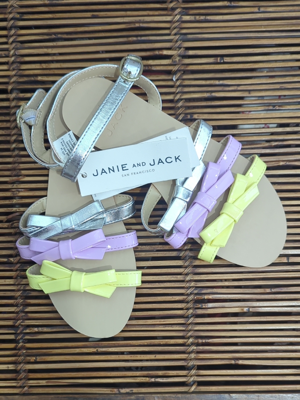 Sandals, kids, girls, Janie and Jack, size 1, spring, summer